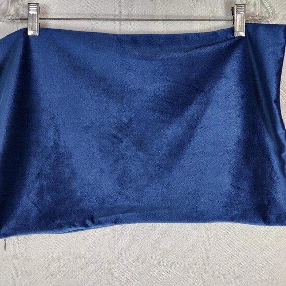 Wayimpress Electric Blue Soft Poly Velvet 12"x20” Throw Pillow Covers Set of 2 - Picture 10 of 16